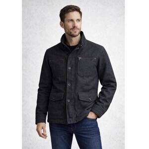 Alberto Cardinali Jacket Men’s Gray Wool Blend Check Size M